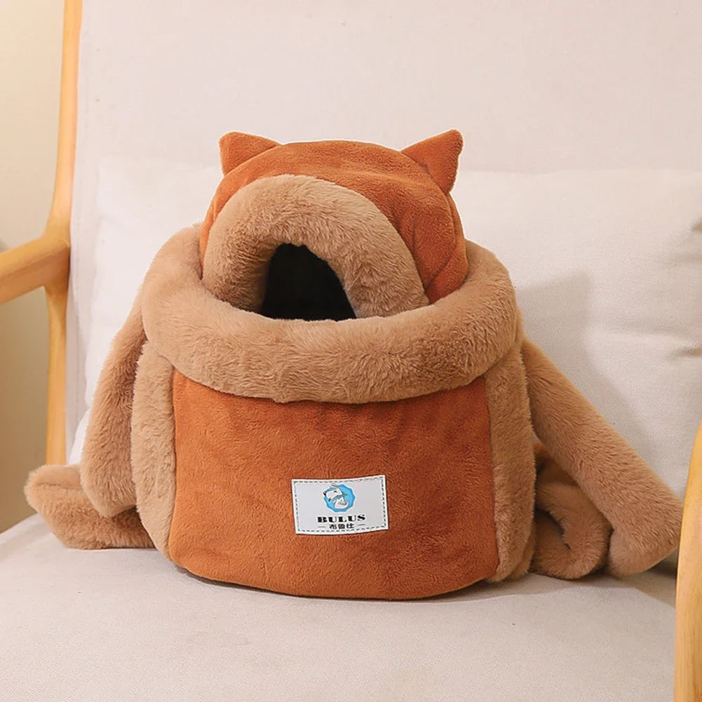 Winter Warm Cat Backpack for Outdoor Travel and Indoor Use