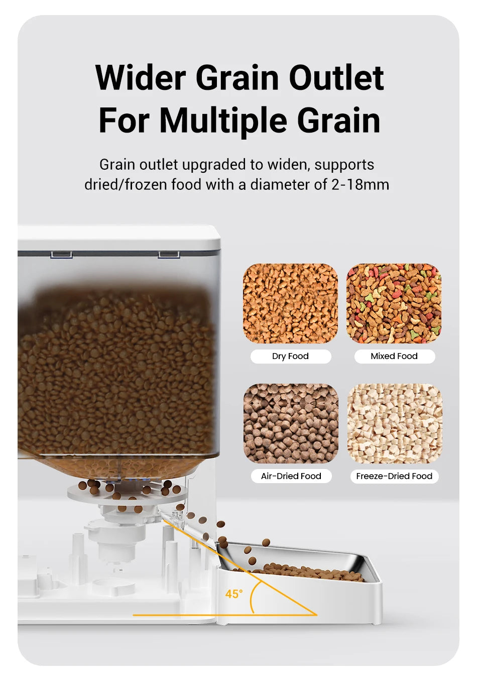 ROJECO 2In1 Automatic Pet Feeder And Water Fountain