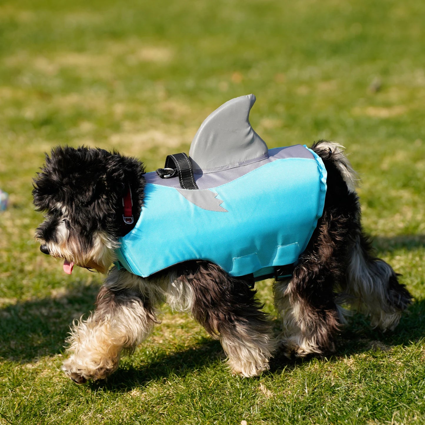 WANGUPET Reflective Dog Life Jacket High Buoyancy Rescue Handle Vest