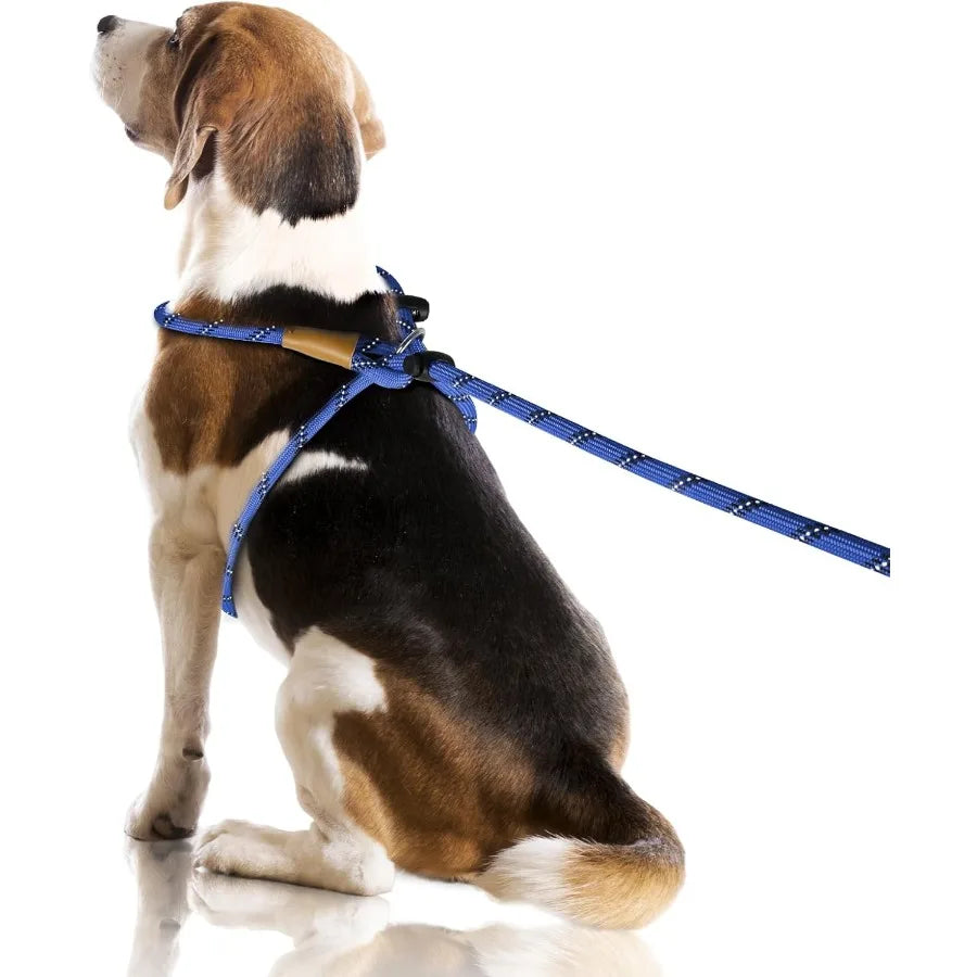3 In 1 Adjustable No Pull Harness Reflective Leash Collar