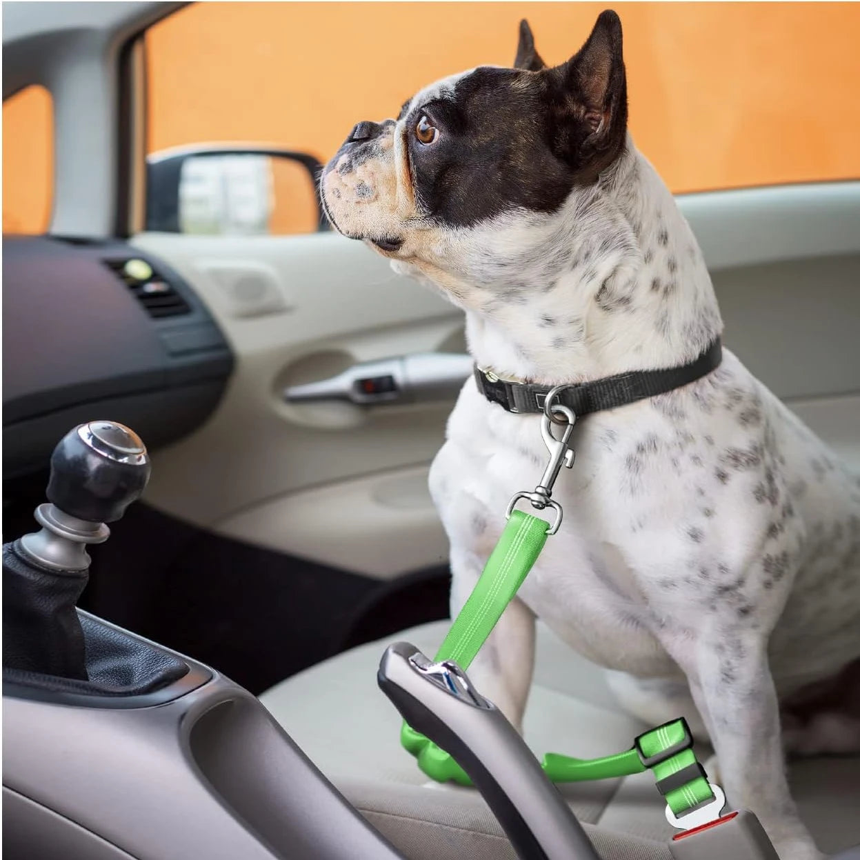 NONECN Universal Adjustable Cat Dog Car Seat Belt Nylon Reflective
