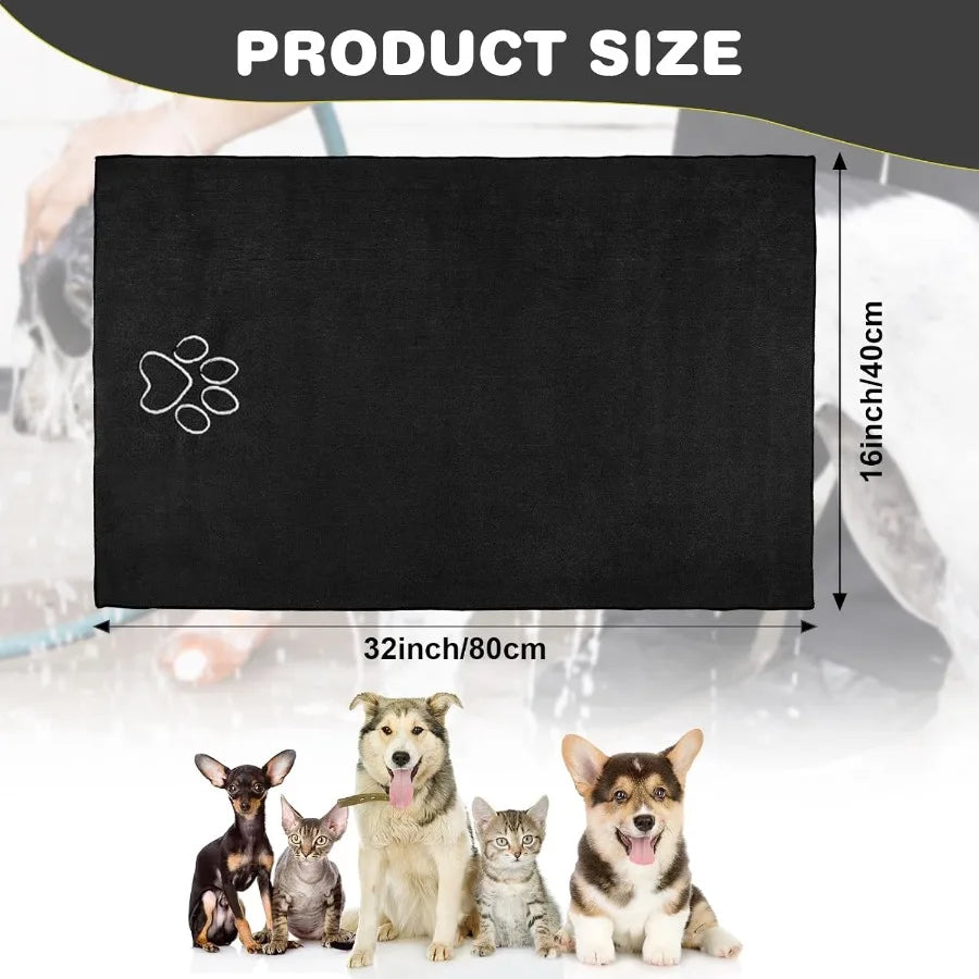 Absorbent Microfiber Dog Towels For Drying Pets