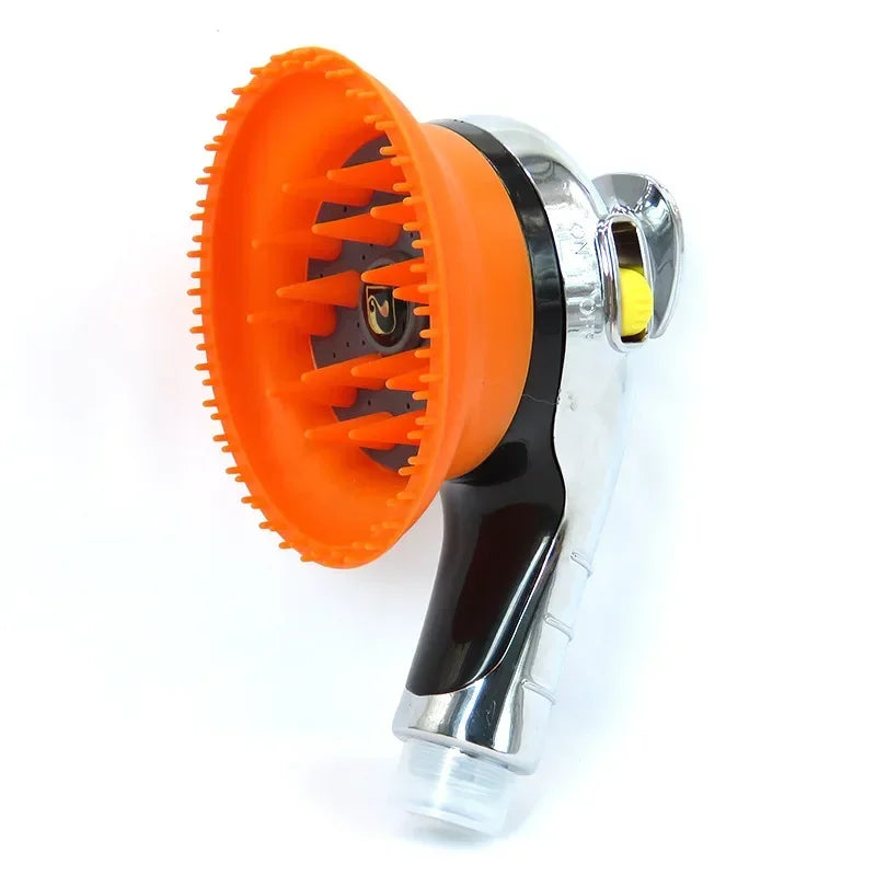 Hign-concerned Pet Massage Shower Head Bath Brush For Dogs Cats