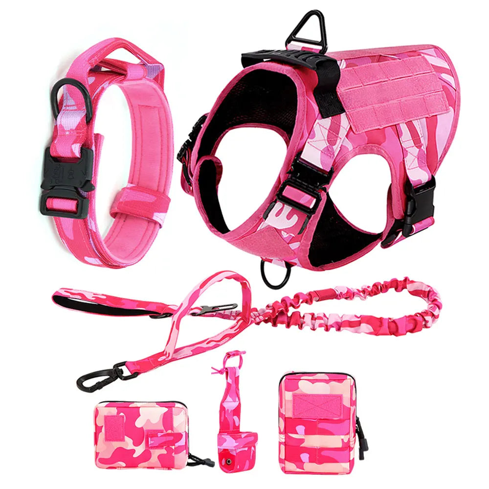 PETRAVELCN Military Camouflage Dog Harness Vest For Training