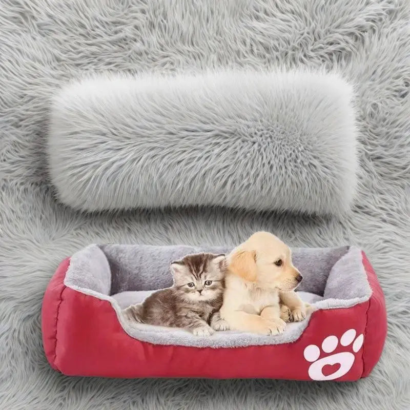 Plush Pet House Bed For Dogs And Cats Deep Cushion