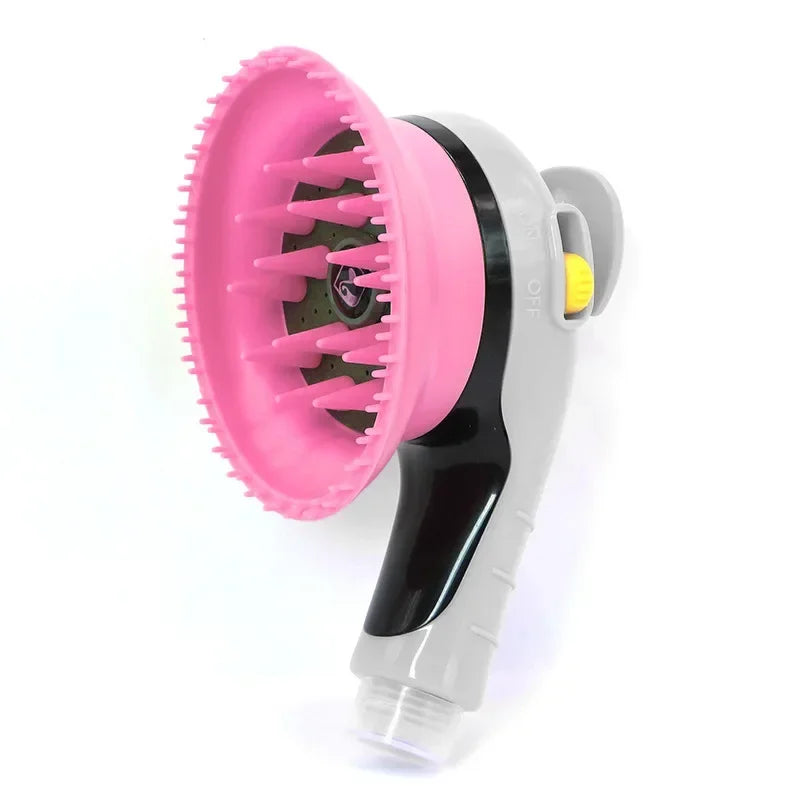 Hign-concerned Pet Massage Shower Head Bath Brush For Dogs Cats