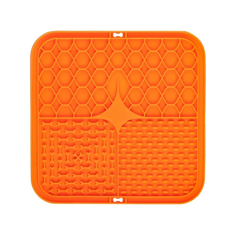 Hign-concerned Pet Lick Silicone Mat For Dogs Slow Food Plate Feeding