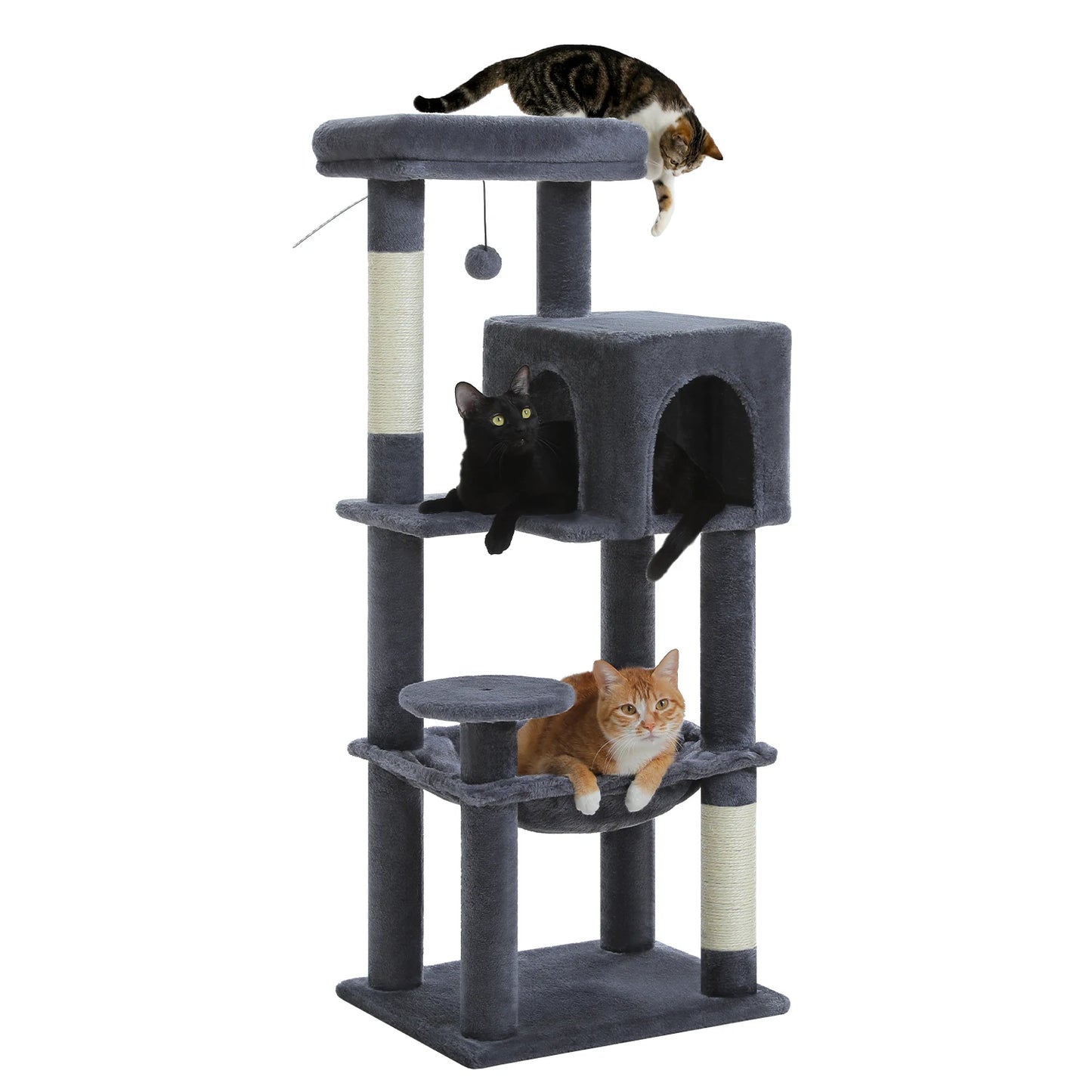 PEQULTICN 5 Level Cat Tree With Top Perch Scratching Post
