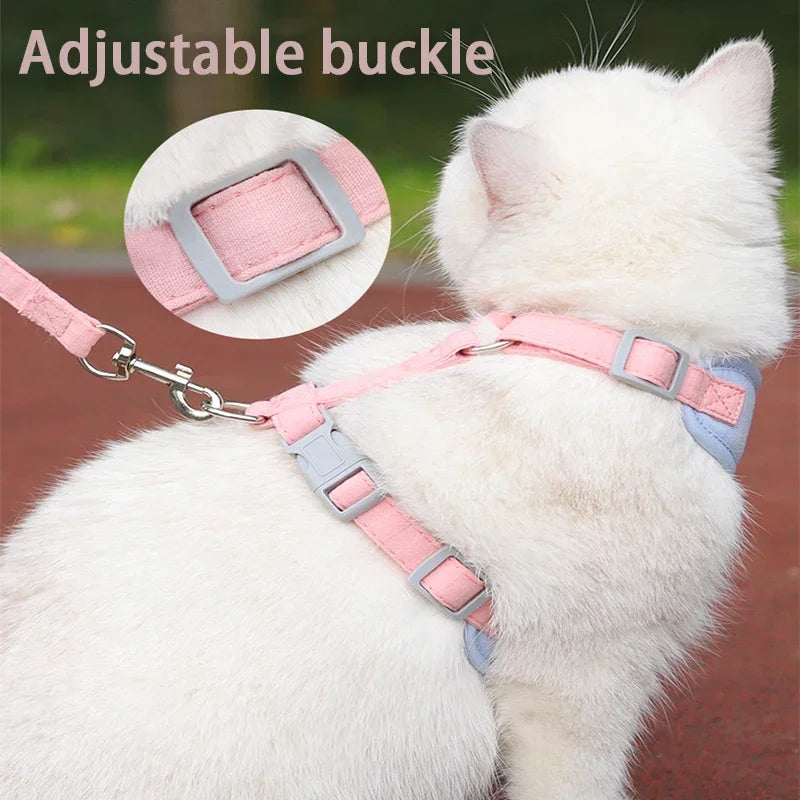 Puppy Harness And Leash Set Breathable For Small And Medium Dogs And Cats
