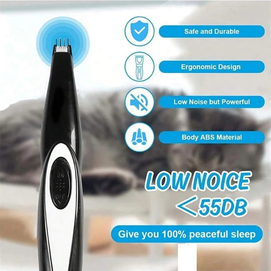Dog Grooming Clippers Kit Low Noise Rechargeable Quiet Nail Grinder