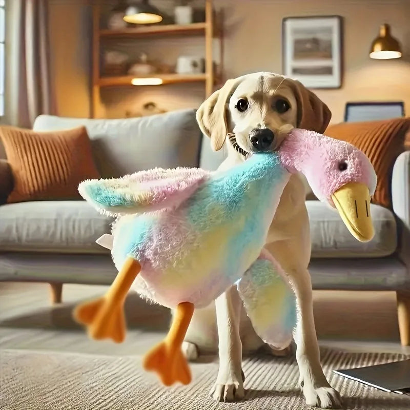 Duck Plush Toy For Pets Anxiety Relief Interactive Dog Companion