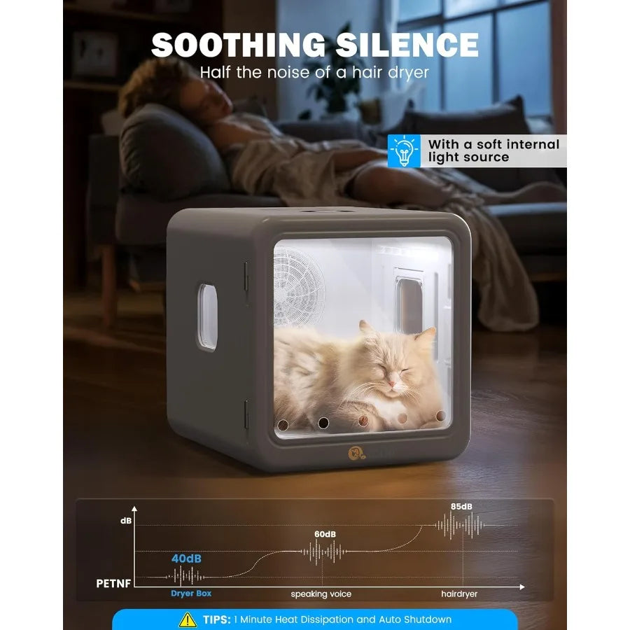 MDNG Automatic Pet Dryer Box for Cats and Small Dogs