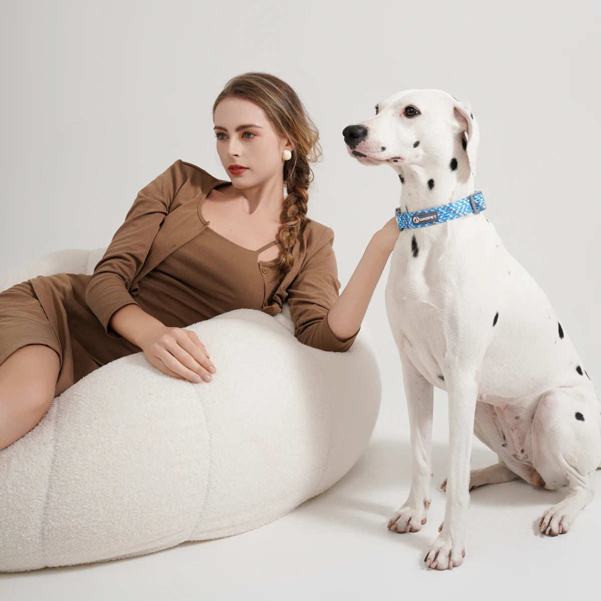 Dog Leash And Collar Set Reflective Quick Release For Dogs