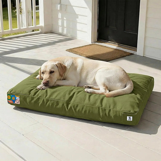 Waterproof Dog Bed With Removable Washable Cover For Indoor Outdoor