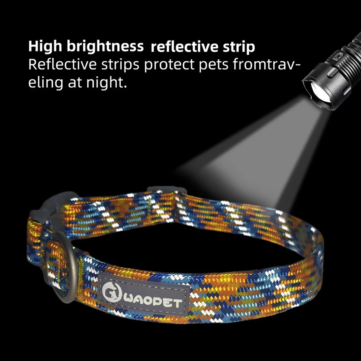 Dog Leash And Collar Set Reflective Quick Release For Dogs