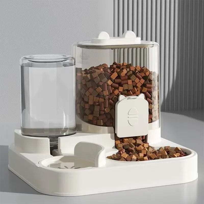 Automatic Pet Feeder And Water Fountain Large Capacity For Pets