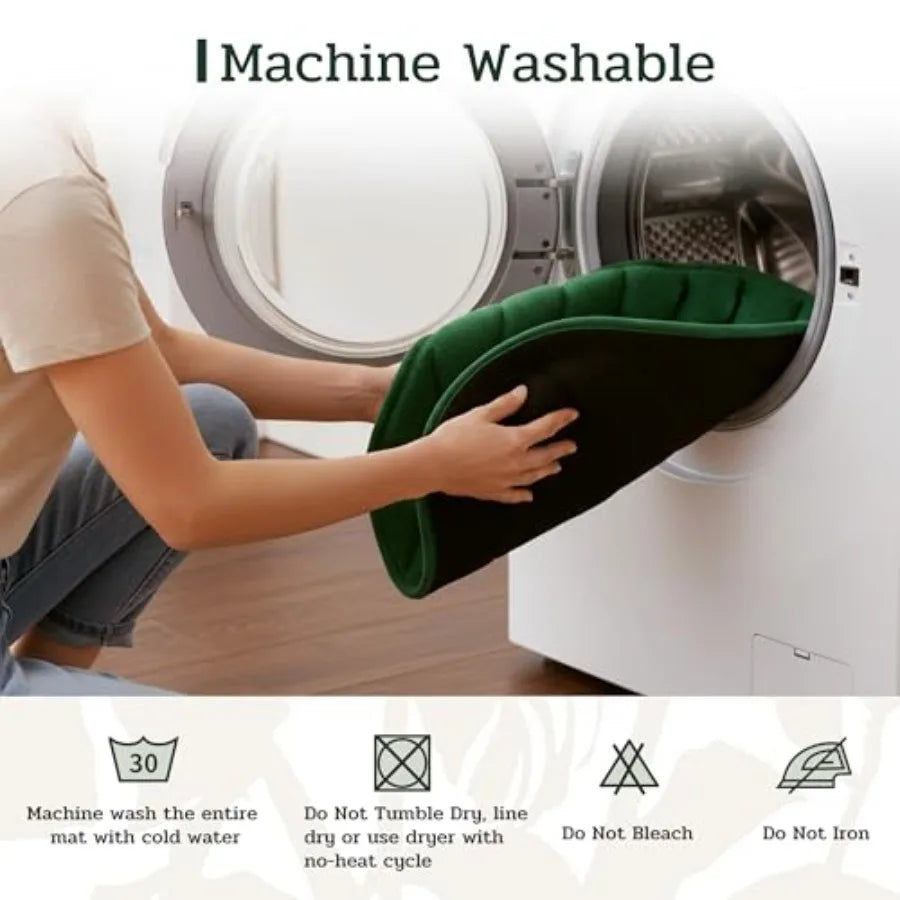 Leaf Shaped SelfWarming Cat Bed Mat for Sofa Crate Kennel