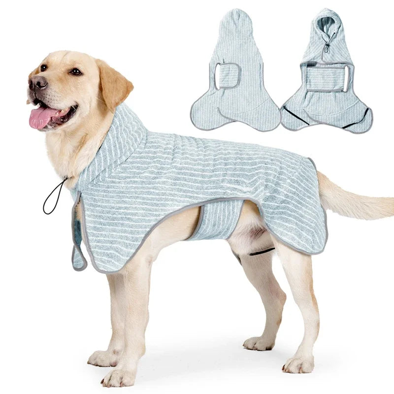 Guangdong Pet Bathrobe Coat Absorbent Drying Towel For Dogs