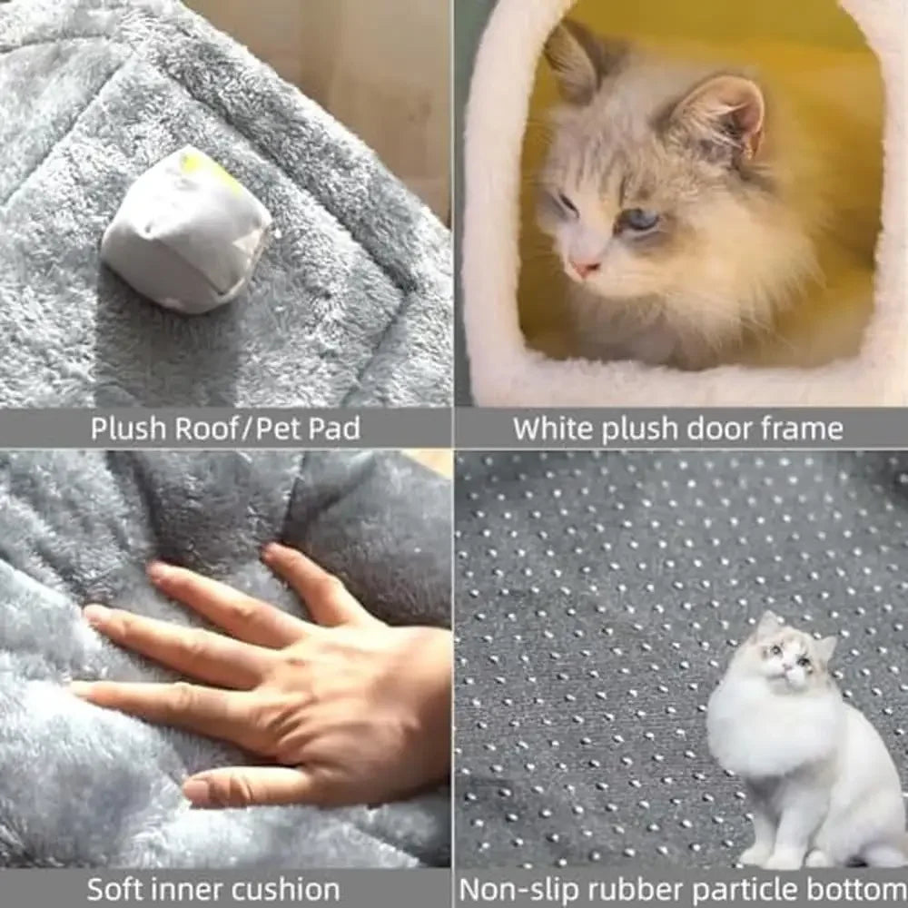 XMSJ Foldable Memory Sponge Pet House Bed Kennel Custom Name