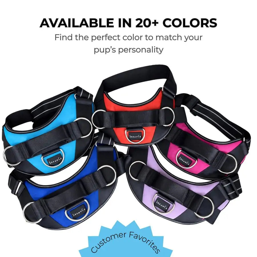 NoPull Dog Harness With 3 Leash Clips Reflective Adjustable