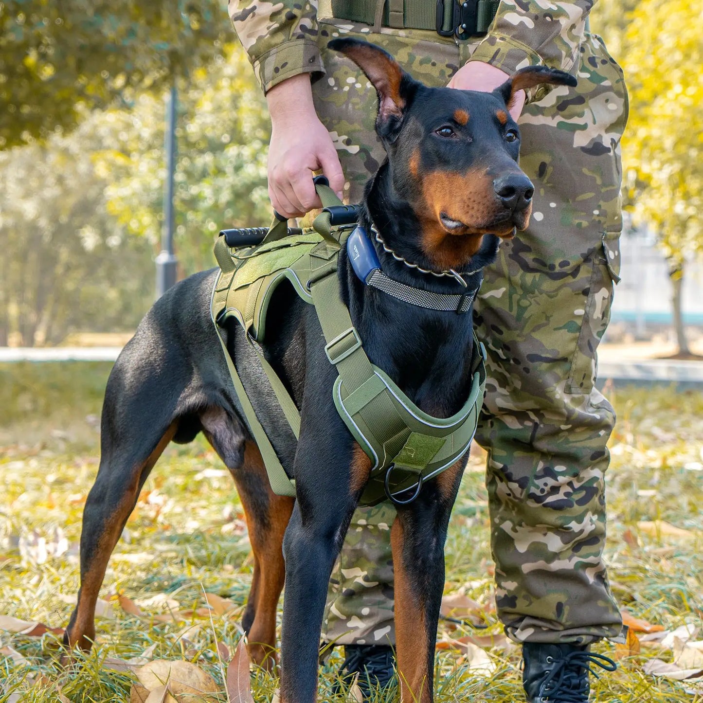 NONECN Tactical Reflective Dog Harness Quick Release For All Dogs
