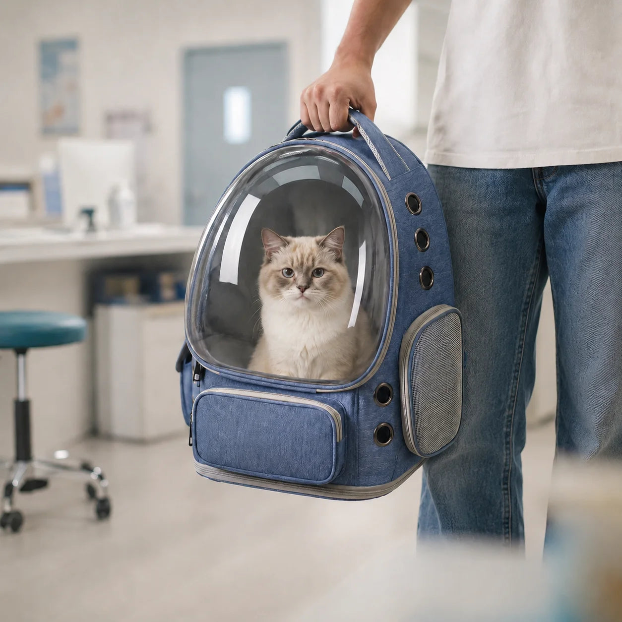 XMSJ Pet Backpack Carrier For Small Cats And Dogs Outdoors