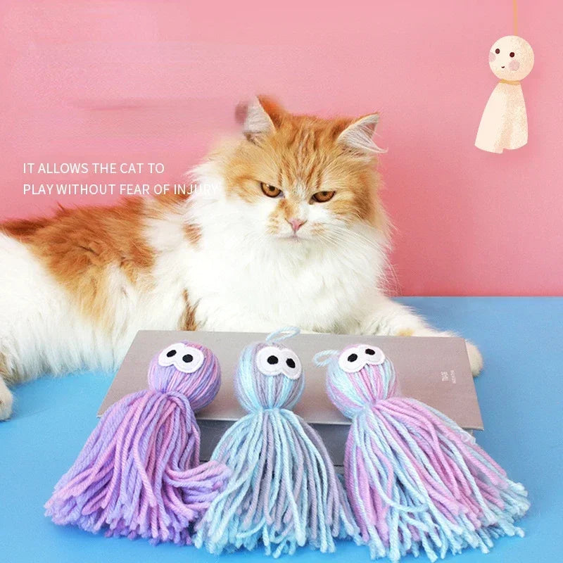 Guangdong Wool Octopus Cat Toy for Kitten Self Healing Plush