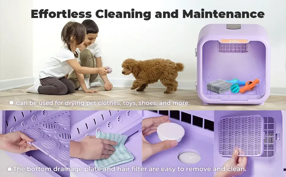 Ultra Quiet Pet Dryer Box With Smart Temperature Control