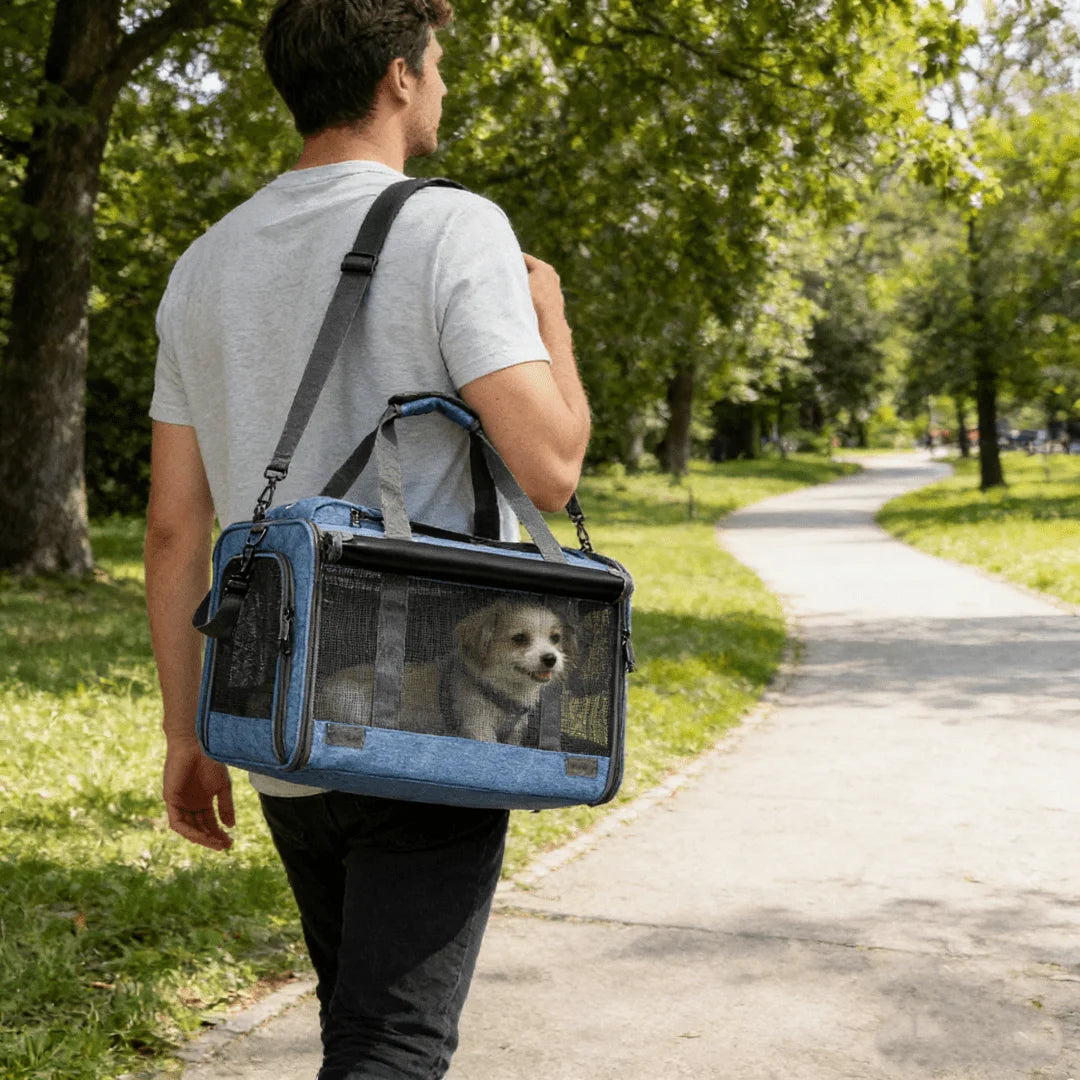 Airline Approved Foldable Pet Travel Cage for Cats and Dogs