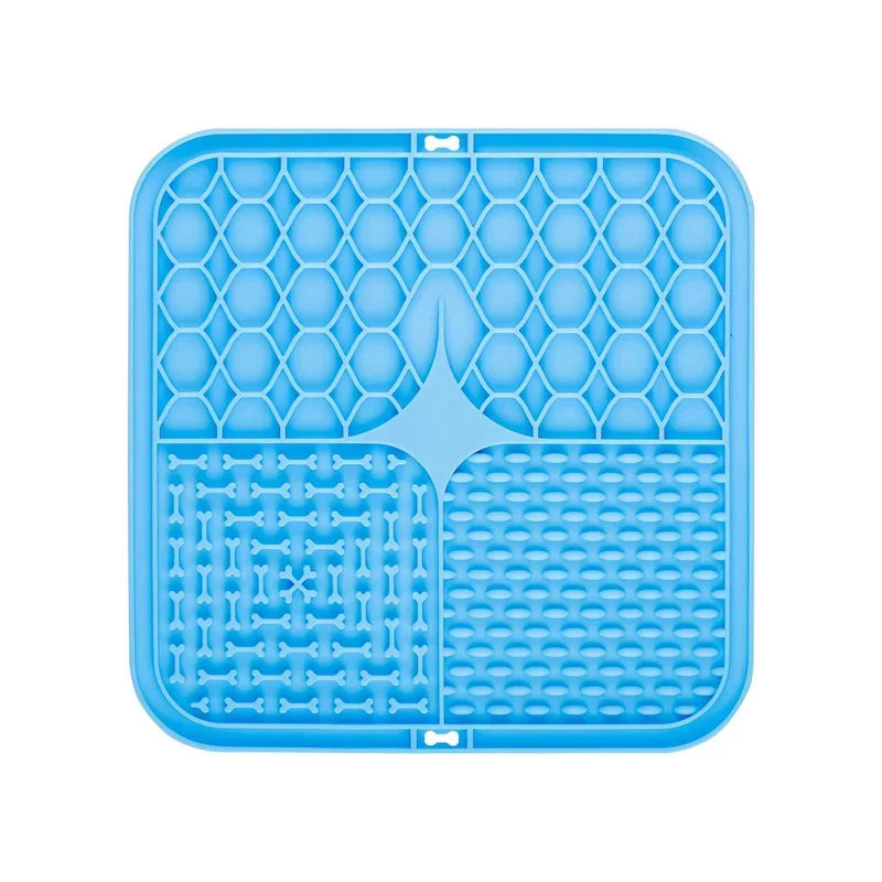 Hign-concerned Pet Lick Silicone Mat For Dogs Slow Food Plate Feeding