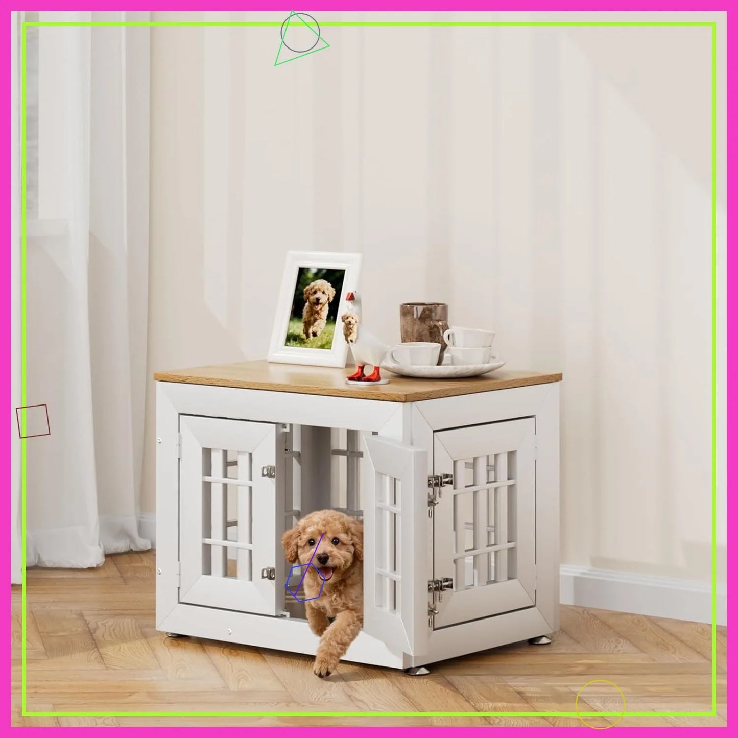 Heavy Duty Dog Crate End Table For Small Dogs
