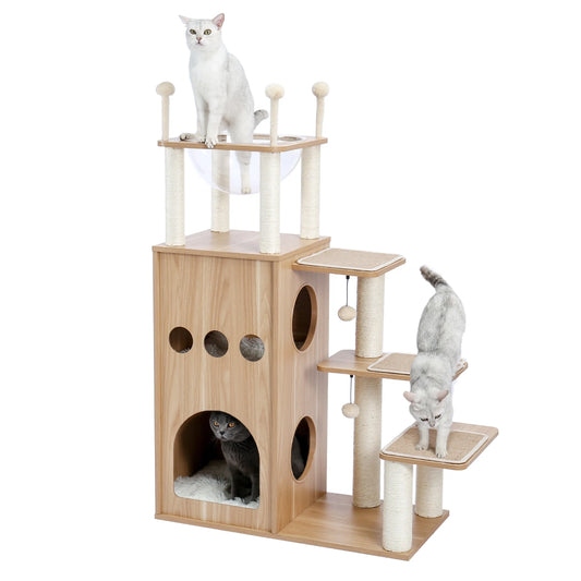 PAWZ Road Modern Cat Tree Tower For Large Indoor Cats