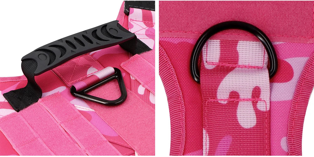 PETRAVELCN Military Camouflage Dog Harness Vest For Training