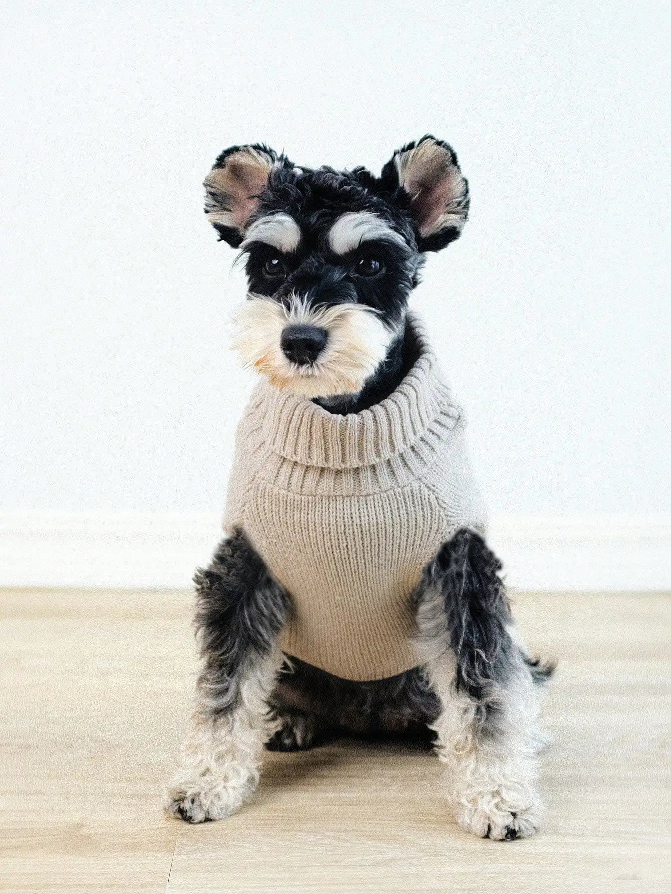 Cable Knit Turtleneck Dog Sweater For Winter Warmth