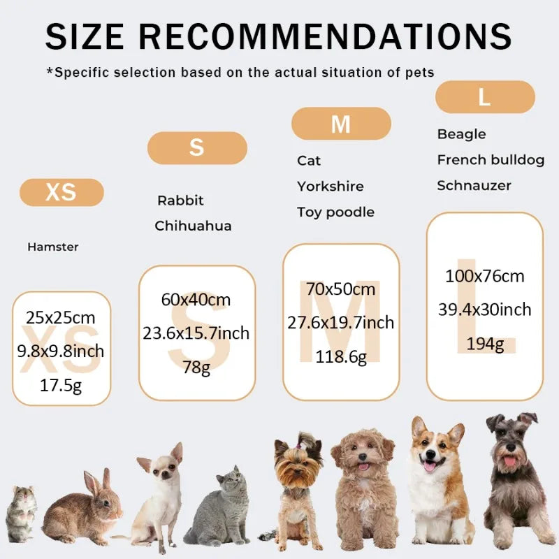 Soft Fluffy Pet Blanket Fleece Paw Print Mat for Dogs