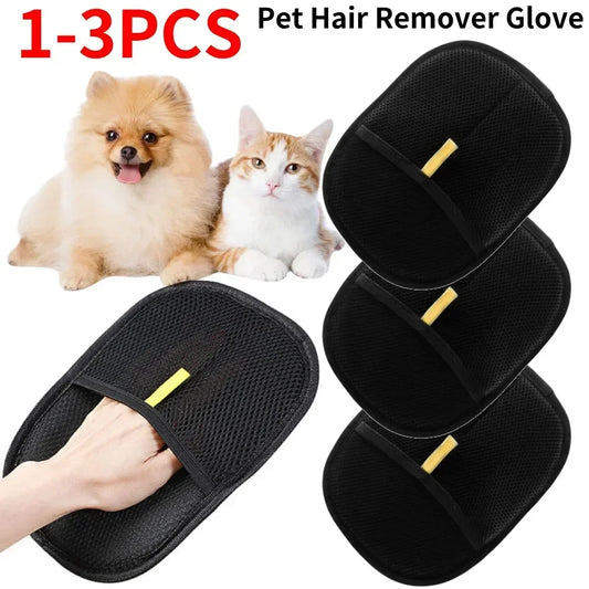 KYJG Pet Hair Removal Gloves 2 In 1 Grooming Mitts