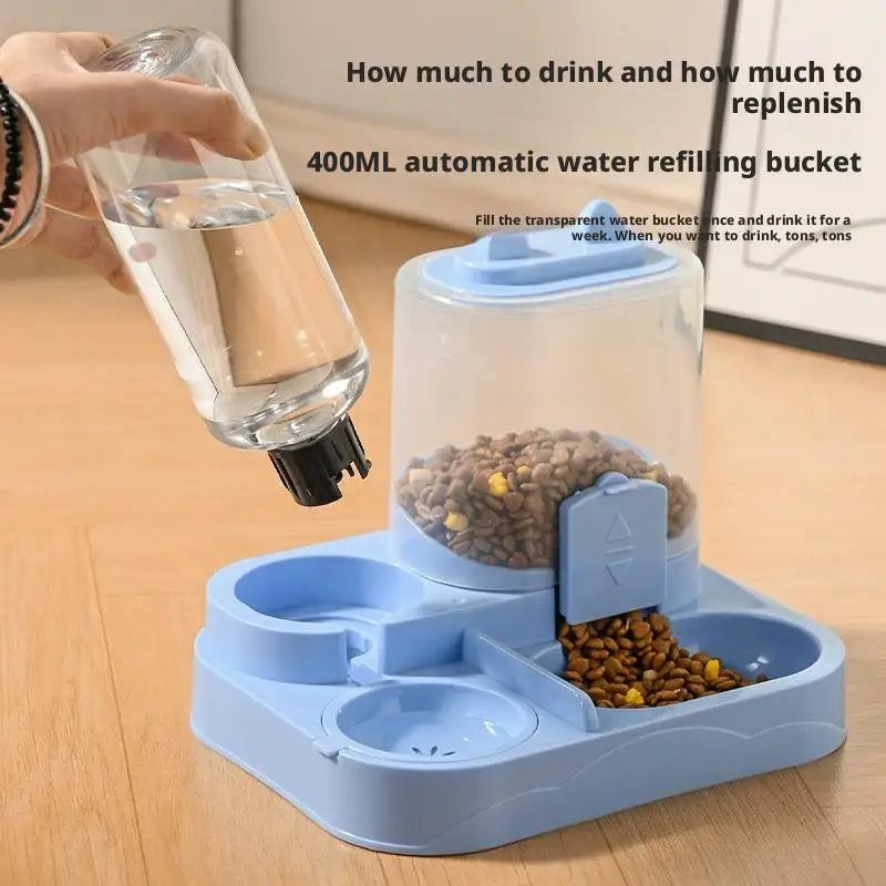 Automatic Cat Feeder And Waterer All In One Dispenser