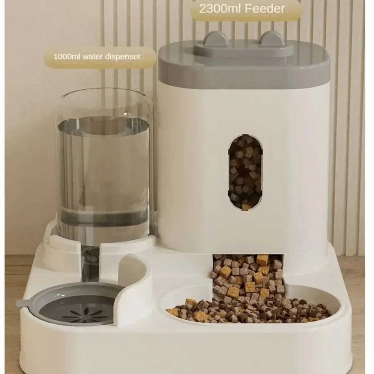 Automatic Cat And Dog Feeder With Water Fountain Large Capacity