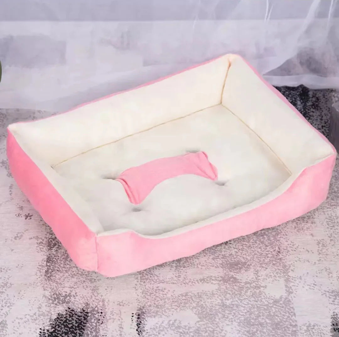 Plush Pet House Bed For Dogs And Cats Deep Cushion