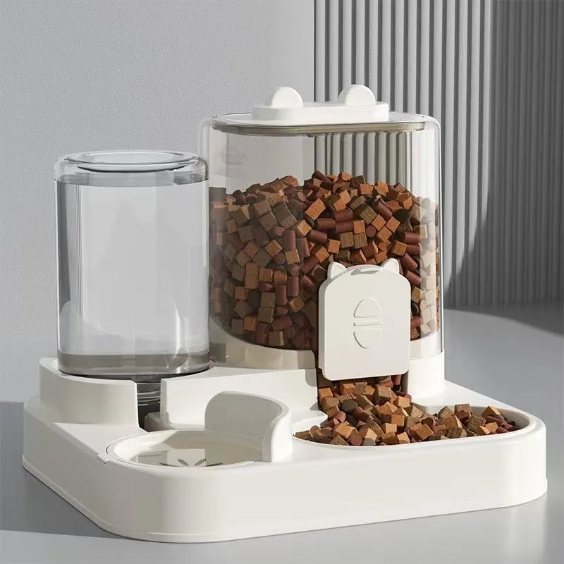 Automatic Cat And Dog Feeder With Water Fountain Large Capacity