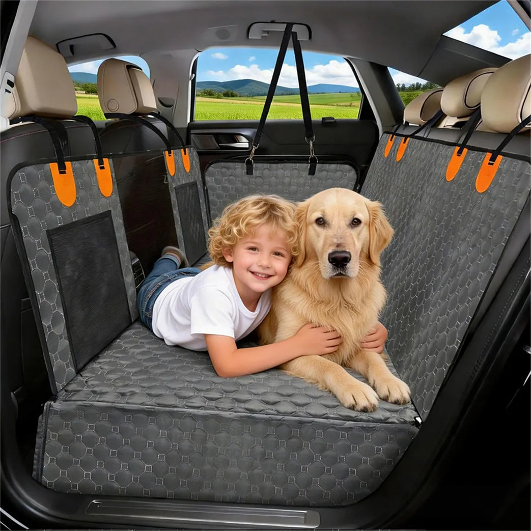 Back Seat Extender for Dogs Seat Cover Hammock Waterproof