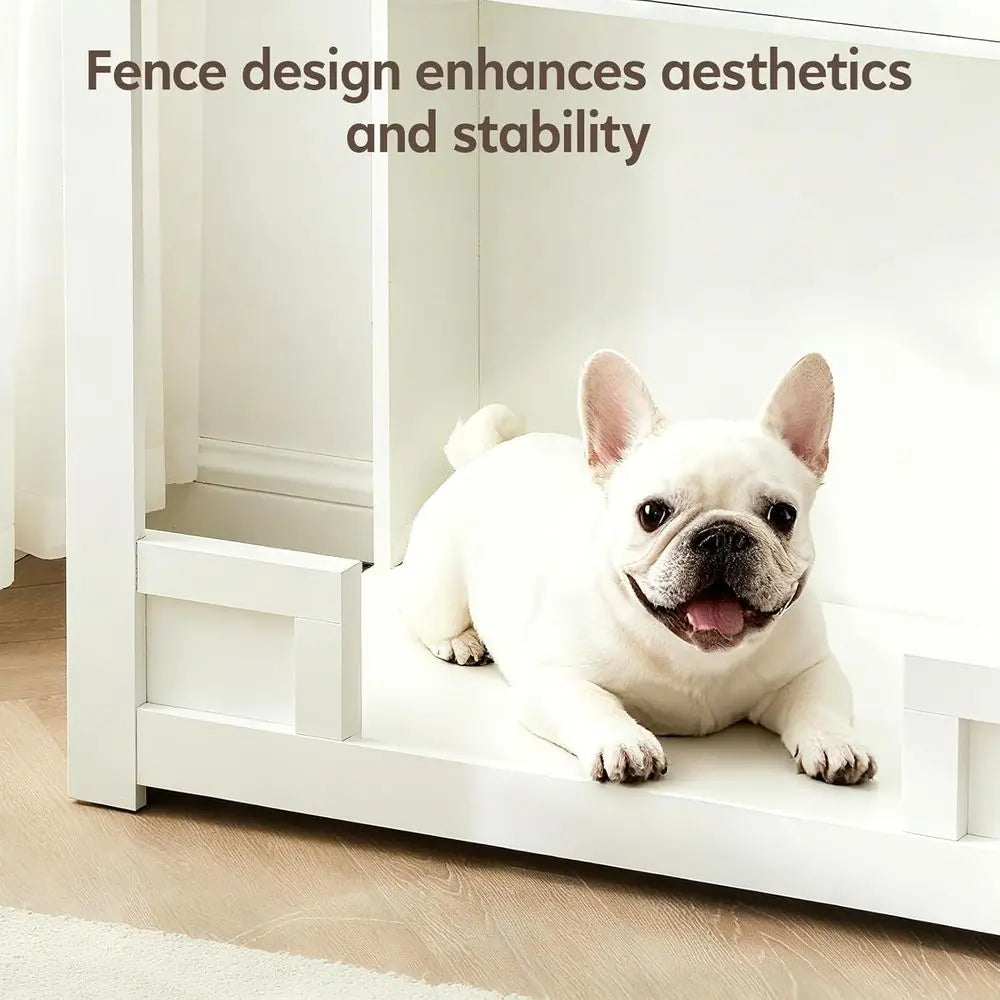 Multi Functional Dog Crate Furniture With Storage And TV Stand