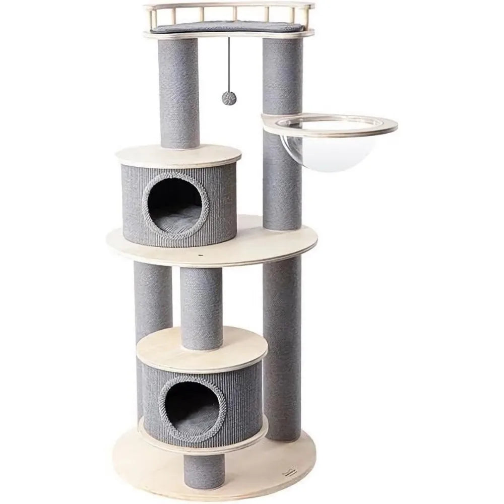 Elegant Cat Tower In Deluxe Climbing Frame Style Indoor Use