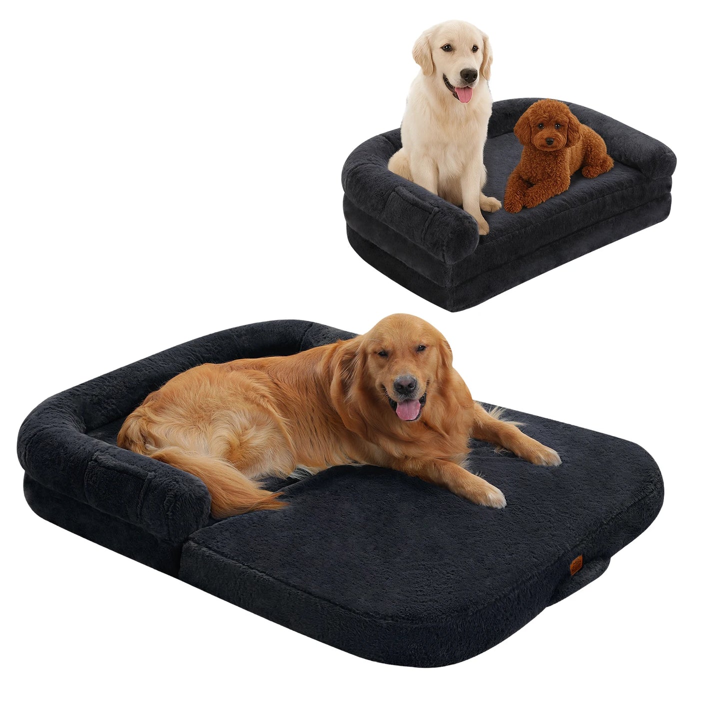 PAWZ Road Foldable Dog Bed Plush Washable Sofa Bed