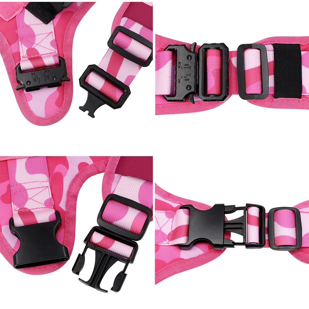 PETRAVELCN Military Camouflage Dog Harness Vest For Training