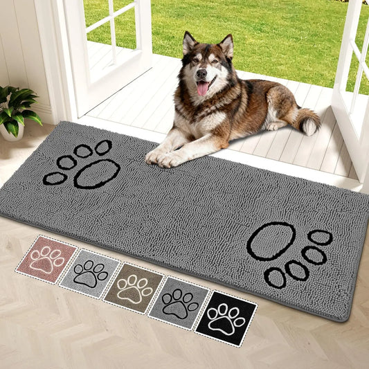 Super Absorbent Dog Door Mat Anti Slip Washable Pet Rug