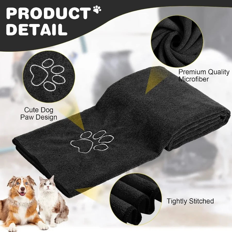 Absorbent Microfiber Dog Towels For Drying Pets