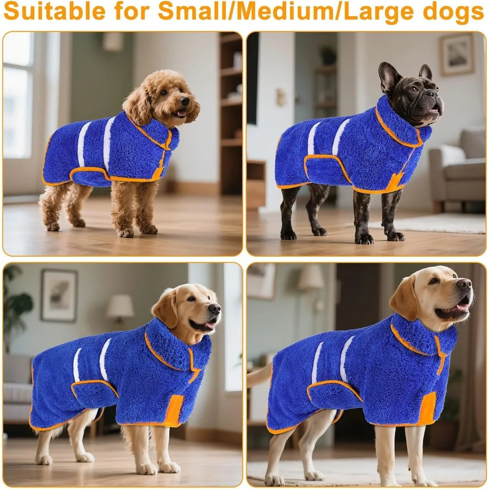 Bienbee Quick Dry Dog Bathrobe Absorbent After Bath