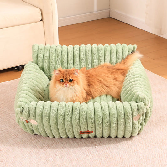 Cat Sofa Bed Furry Lounge Chair Detachable And Washable For Cats And Dogs