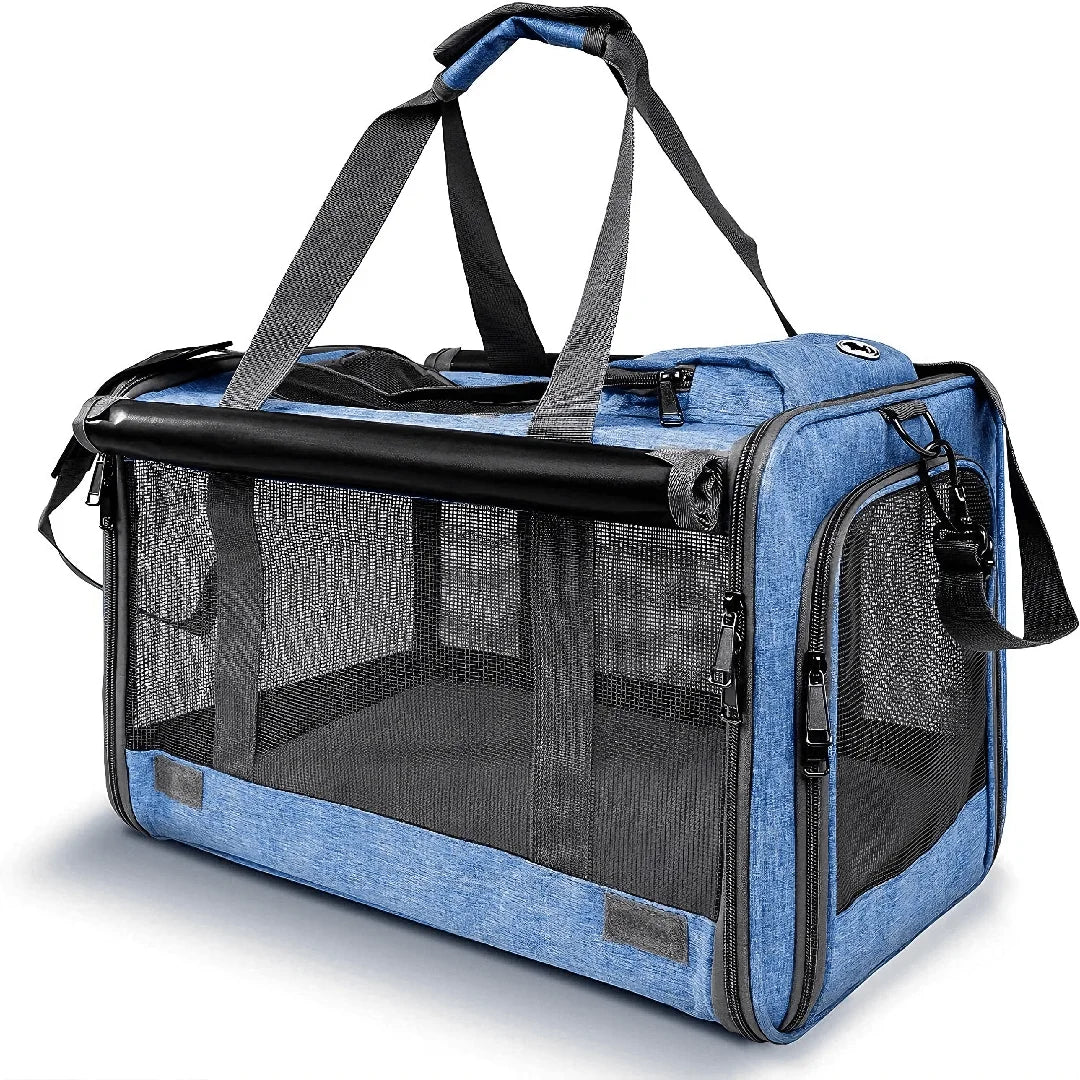 Airline Approved Foldable Pet Travel Cage for Cats and Dogs